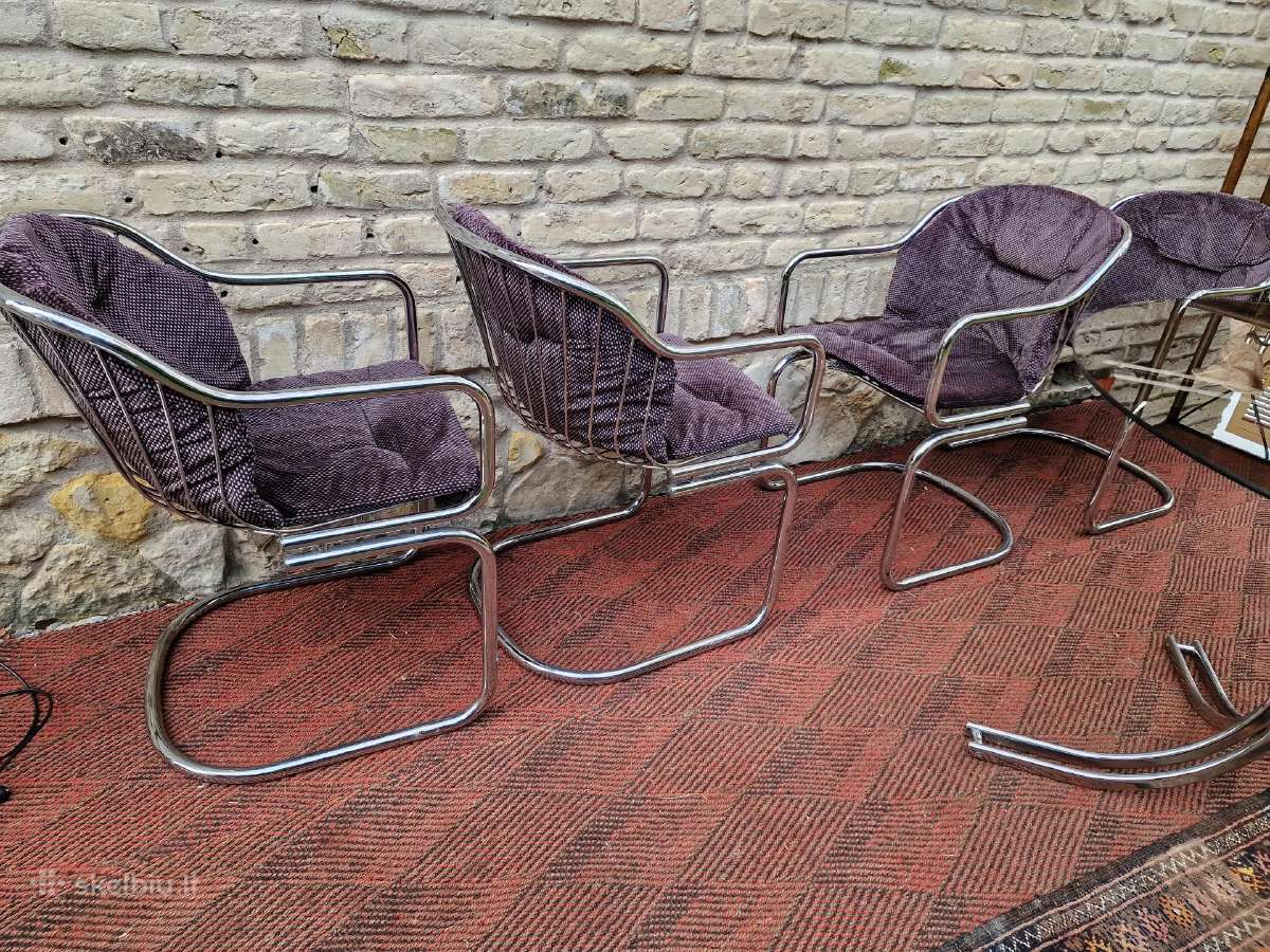 Vintažinis mid century Space Age stalas su kėdėm - nuotraukos Nr. 3