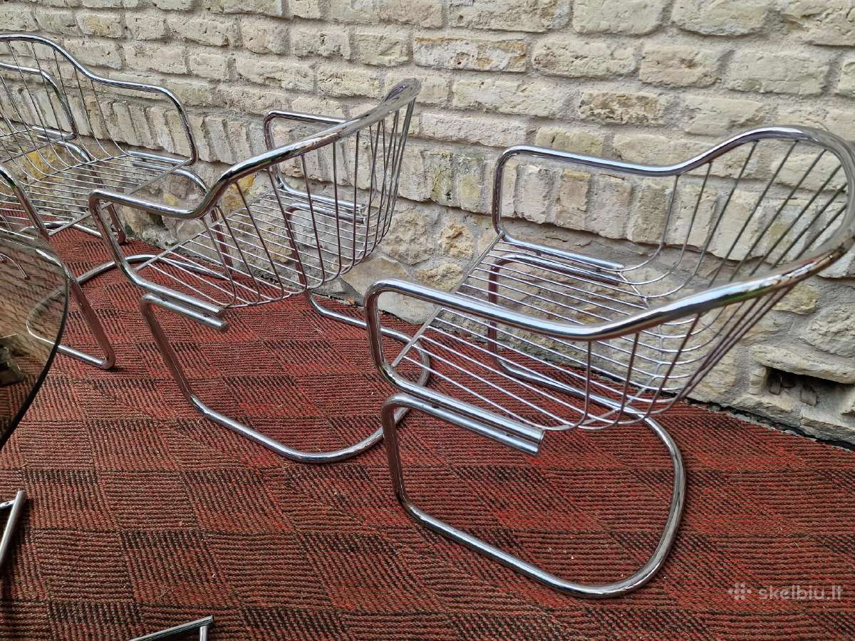 Vintažinis mid century Space Age stalas su kėdėm - nuotraukos Nr. 10