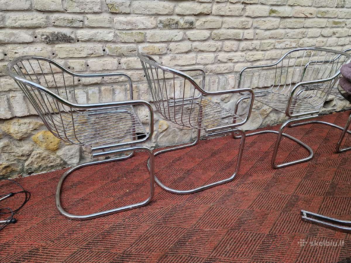 Vintažinis mid century Space Age stalas su kėdėm - nuotraukos Nr. 14