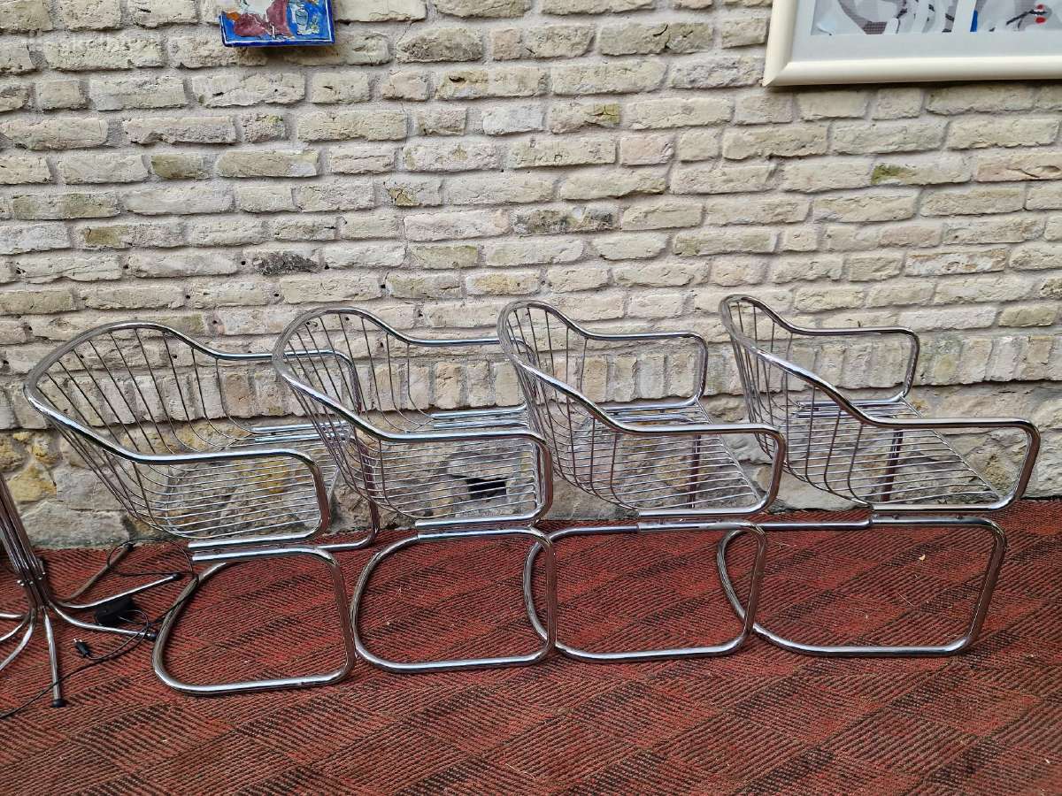 Vintažinis mid century Space Age stalas su kėdėm - nuotraukos Nr. 28