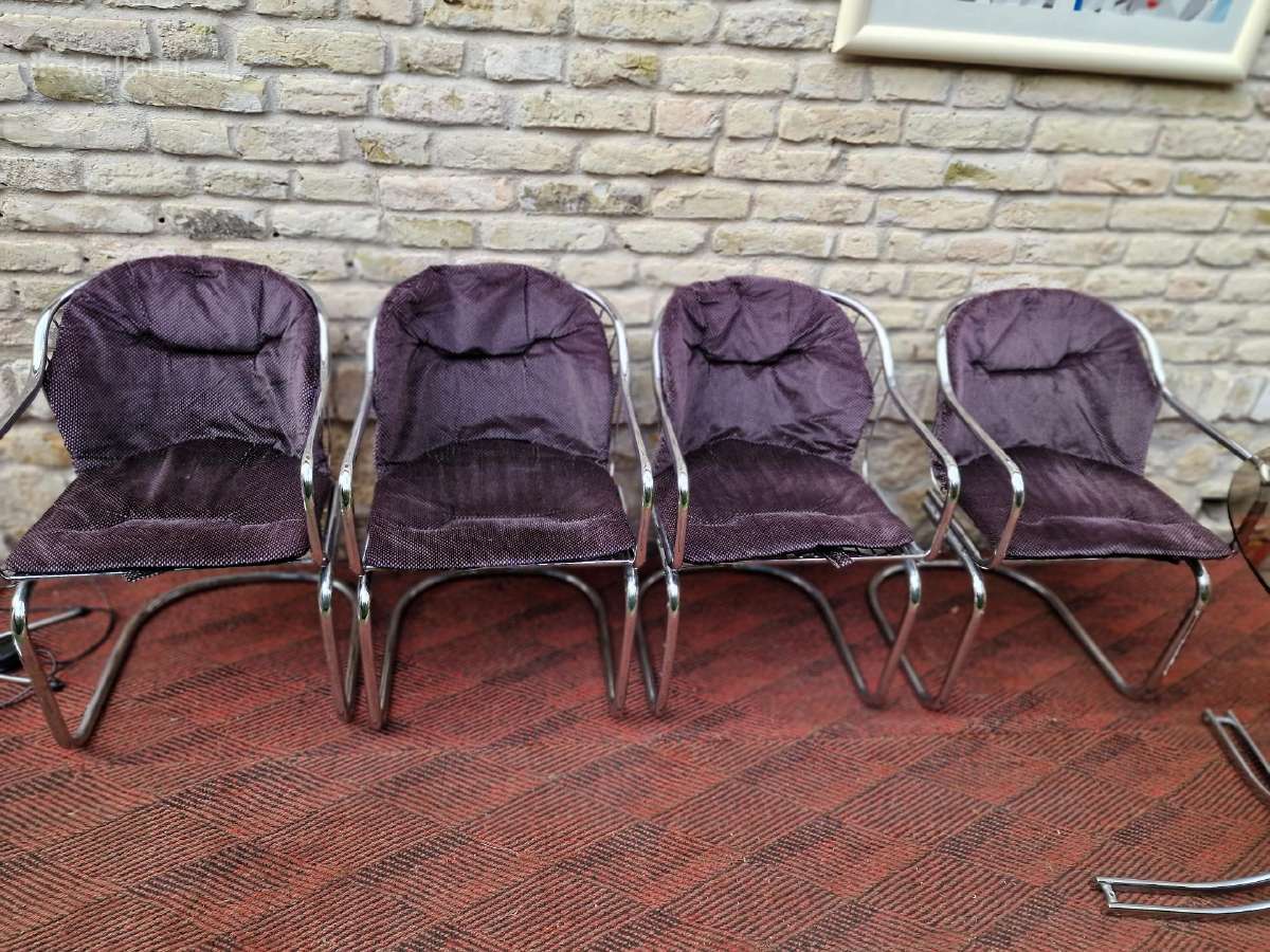 Vintažinis mid century Space Age stalas su kėdėm - nuotraukos Nr. 30