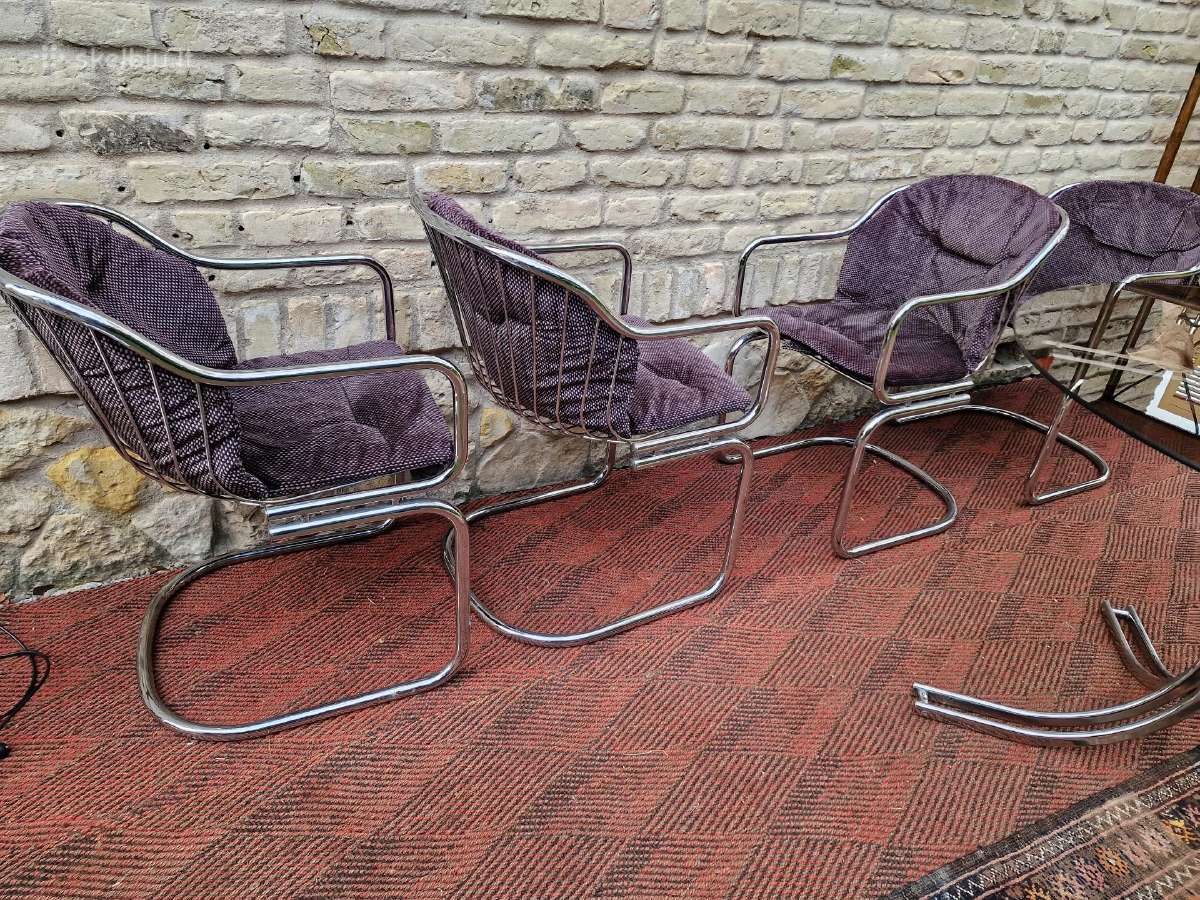 Vintažinis mid century Space Age stalas su kėdėm - nuotraukos Nr. 34