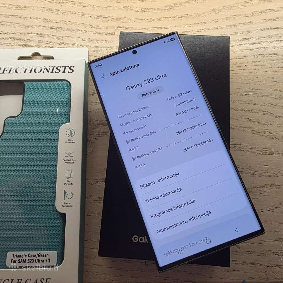 Parduodu Samsung S23 Ultra 5G 512gb - nuotraukos Nr. 5