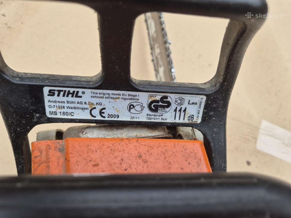 Stihl Ms180 senesnis - nuotraukos Nr. 3