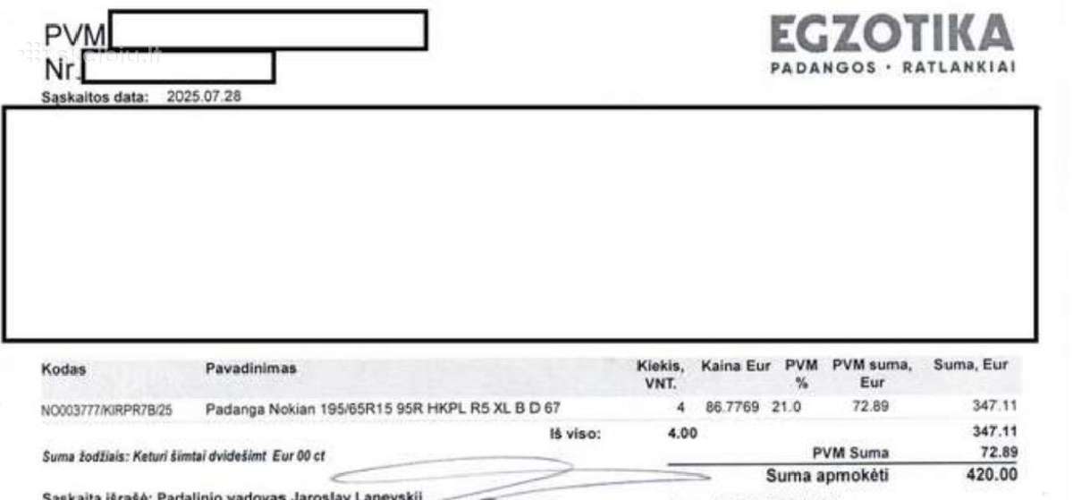 Premium padangos žieminės 205/55 R16 likutis-100% - nuotraukos Nr. 11