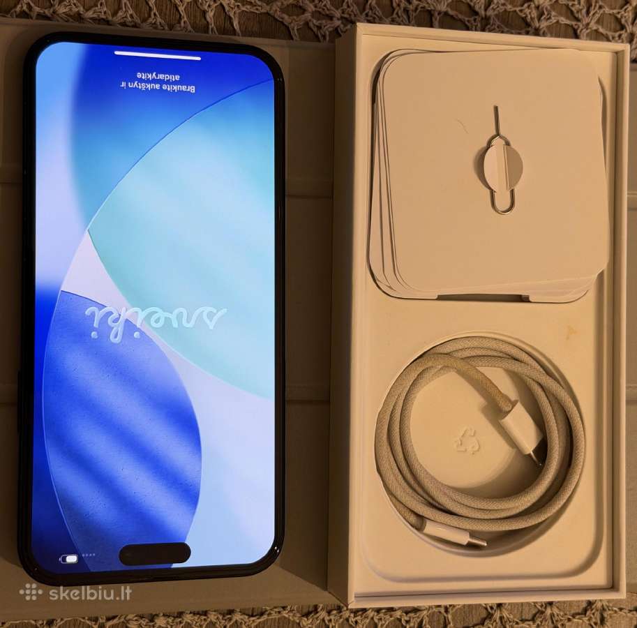 iPhone 15 plius 128 GB black - nuotraukos Nr. 5