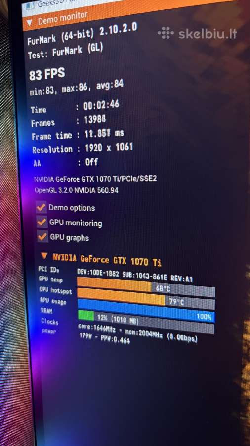 1070 Ti 8gb - nuotraukos Nr. 5