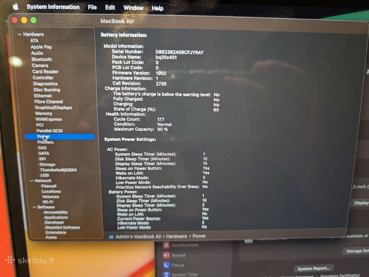 MacBook Air M1 13 colių - nuotraukos Nr. 6