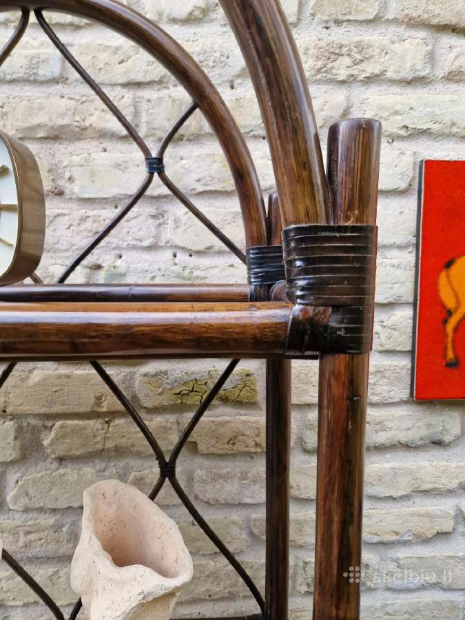 Vintažinė mid century ratango etažerė - nuotraukos Nr. 16