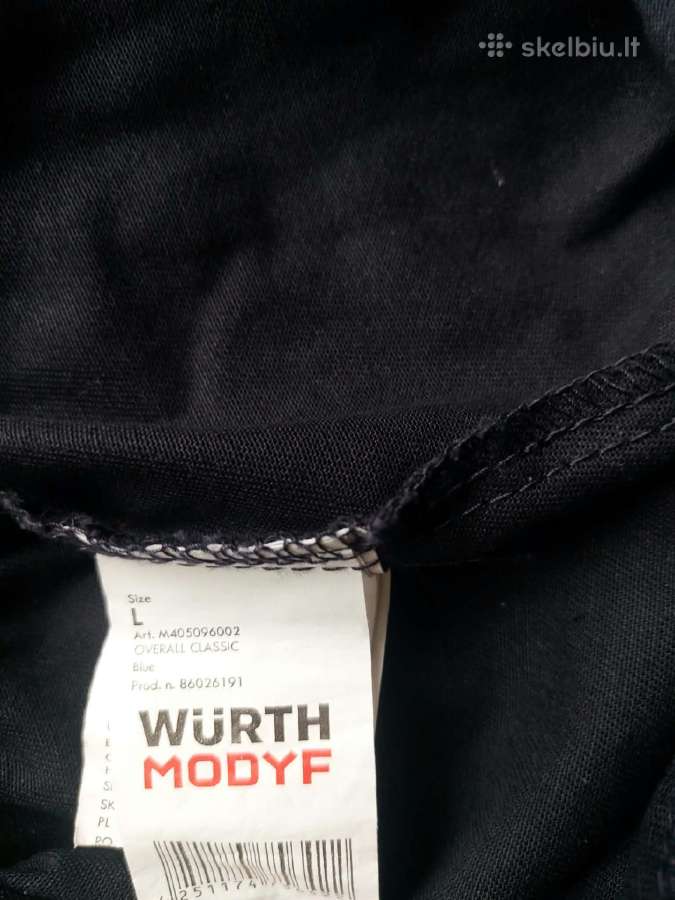 Wurth Modyf Darbo kombinezonas Workwear overall L - nuotraukos Nr. 9