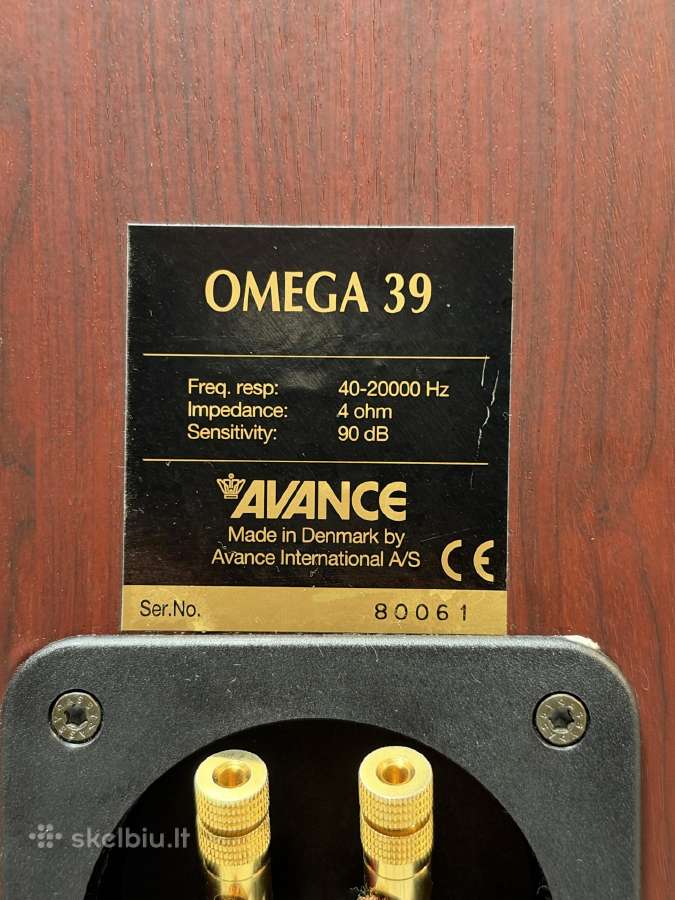 Avance Audio Omega 39 (Made in Denmark) - nuotraukos Nr. 11