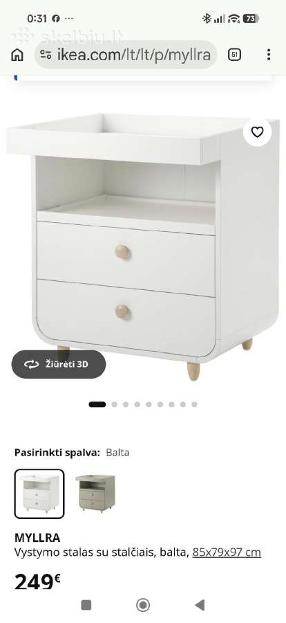 Ikea Kūdikio komoda - nuotraukos Nr. 2