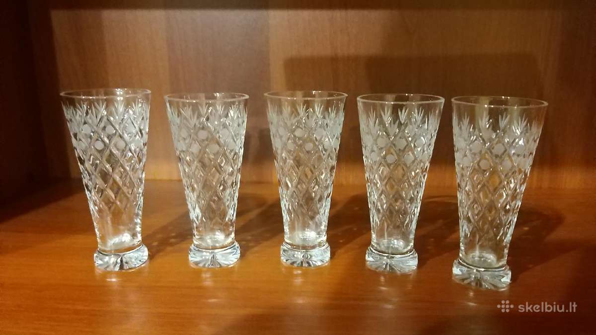 Krištolinės taurės - nuotraukos Nr. 5