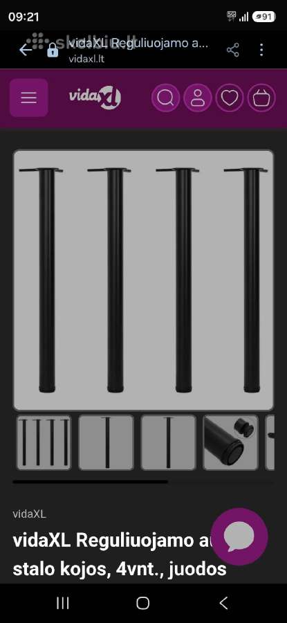 Stalo kojos - nuotraukos Nr. 2