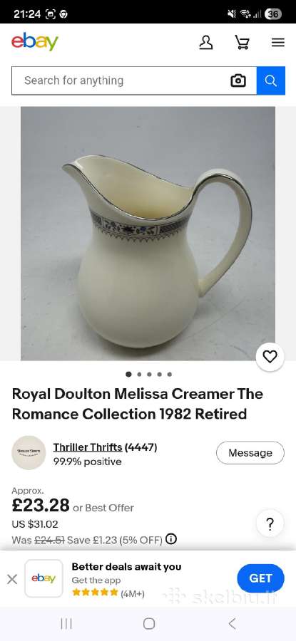 Royal Doulton porceliano kavos servizas - nuotraukos Nr. 11