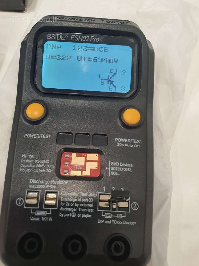 Universalus elektronikos komponentų testeris - nuotraukos Nr. 5