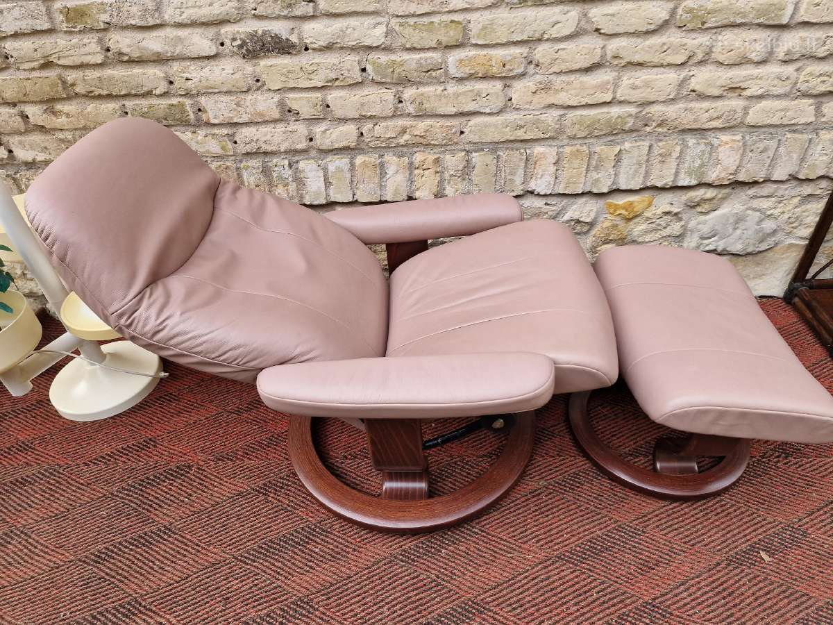 Ekornes poilsio fotelis/reglaineris su pakoju - nuotraukos Nr. 5