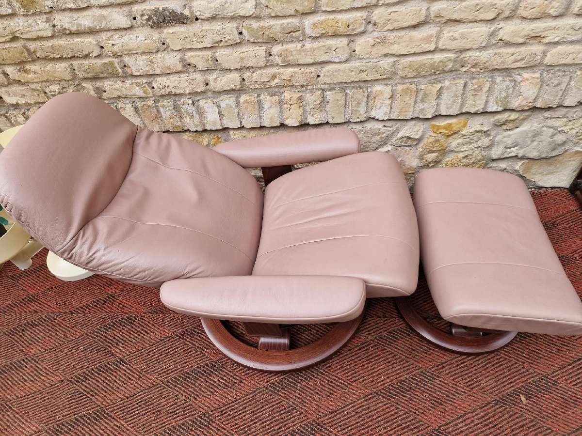 Ekornes poilsio fotelis/reglaineris su pakoju - nuotraukos Nr. 8
