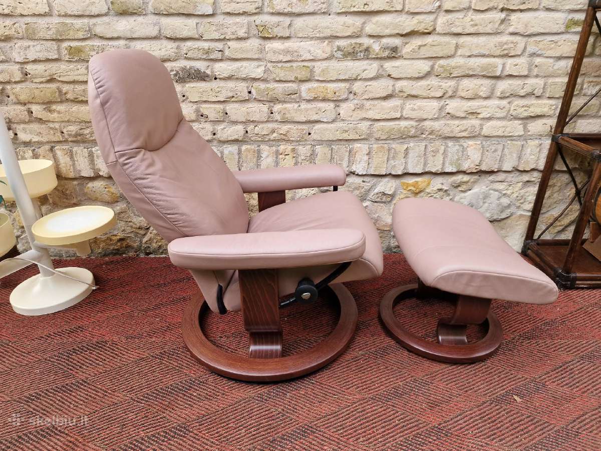 Ekornes poilsio fotelis/reglaineris su pakoju - nuotraukos Nr. 9
