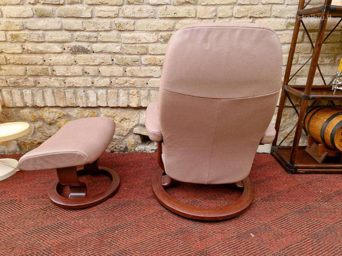 Ekornes poilsio fotelis/reglaineris su pakoju - nuotraukos Nr. 25