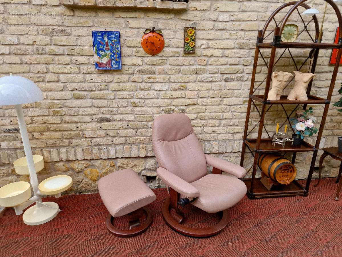 Ekornes poilsio fotelis/reglaineris su pakoju - nuotraukos Nr. 29