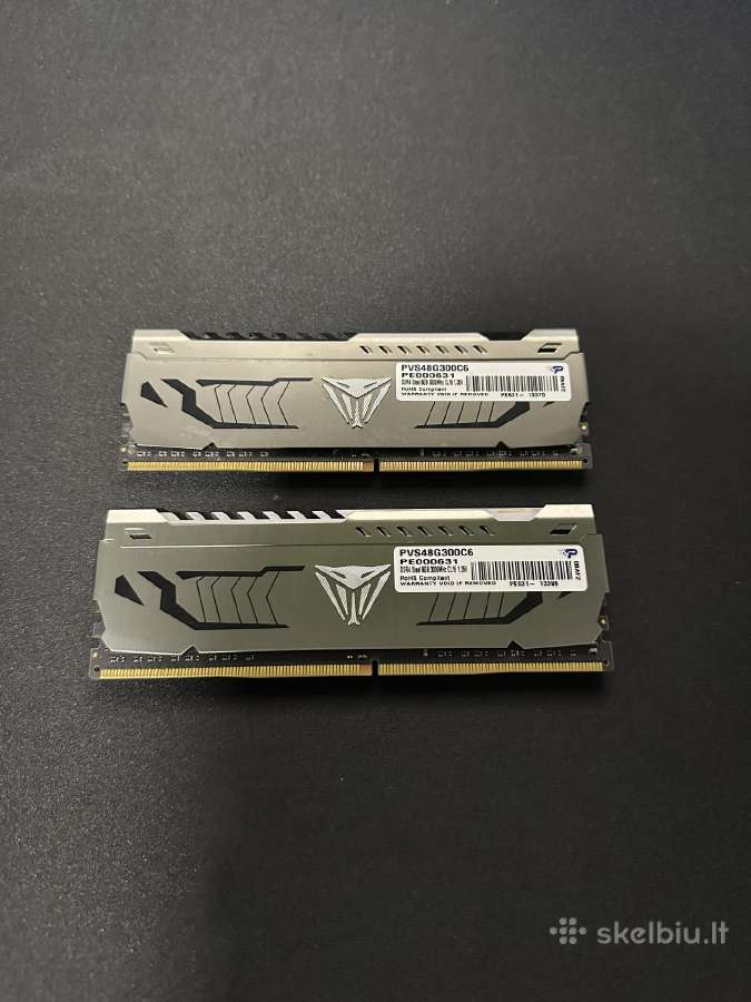 Patriot Viper Steel 16gb (2x8gb) Ddr4 3000mhz - nuotraukos Nr. 2