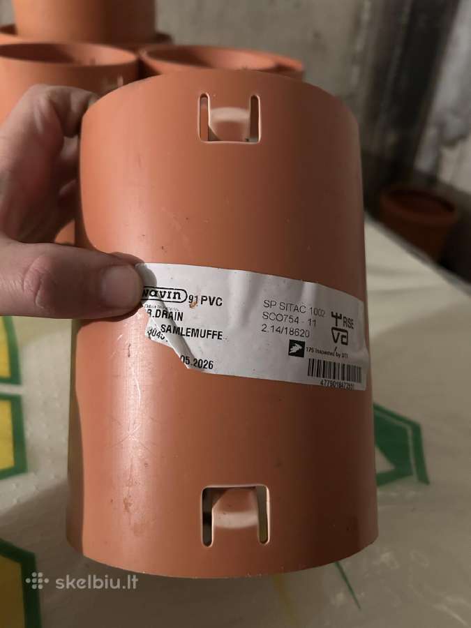 Wavin Pvc drenažo vamzdžio jungtis 113 ir 145 - nuotraukos Nr. 5