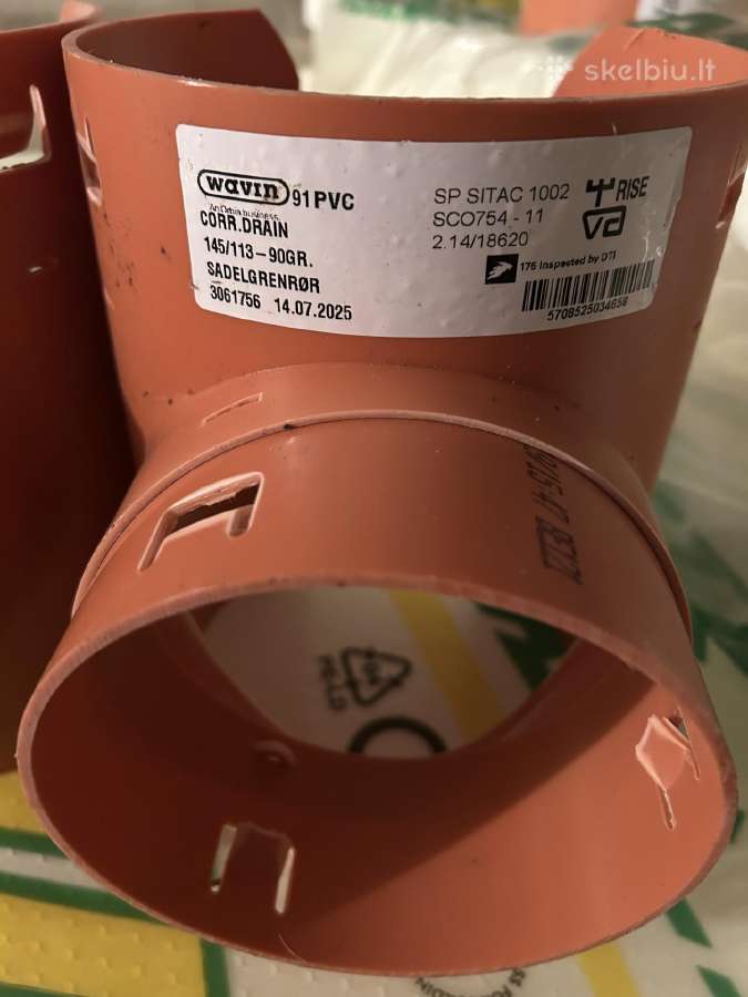 Wavin Pvc drenažo atšaka 145/113 - nuotraukos Nr. 2