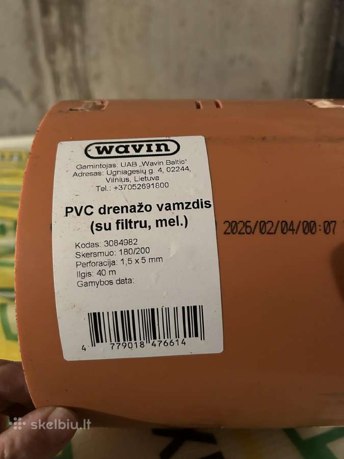 Wavin Pvc drenažo sujungimo mova 180/200 - nuotraukos Nr. 2