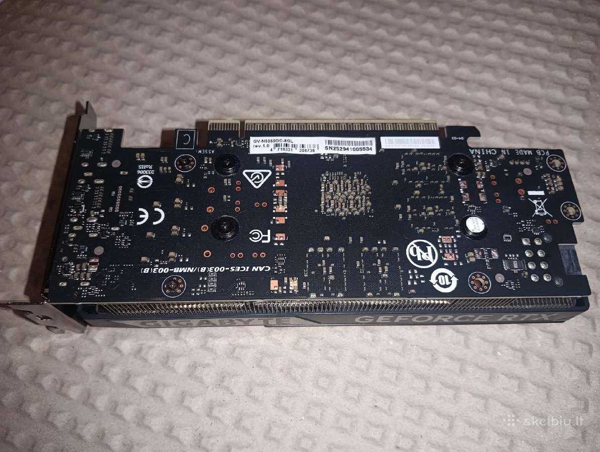 Gigabyte Rtx5050 8gb Low Profile - nuotraukos Nr. 4