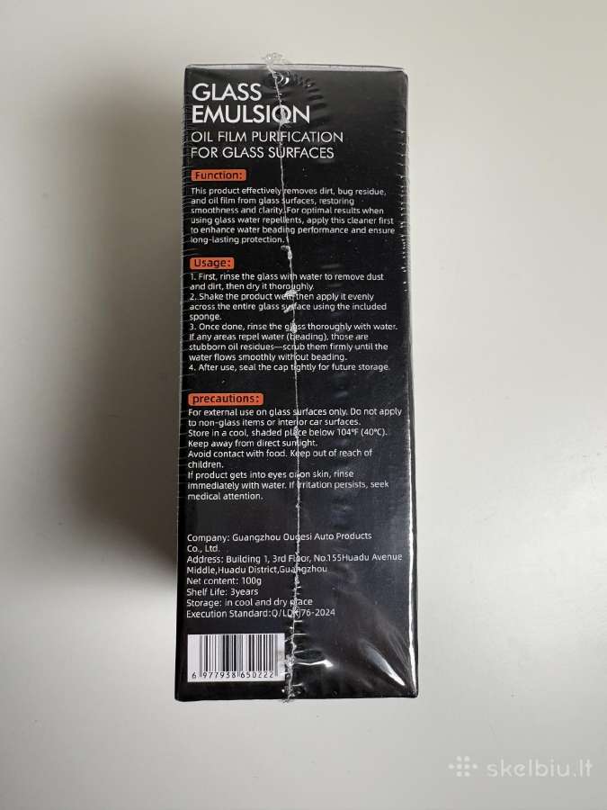 Automobilio stiklų valiklis Ogas Glass Emulsion - nuotraukos Nr. 6