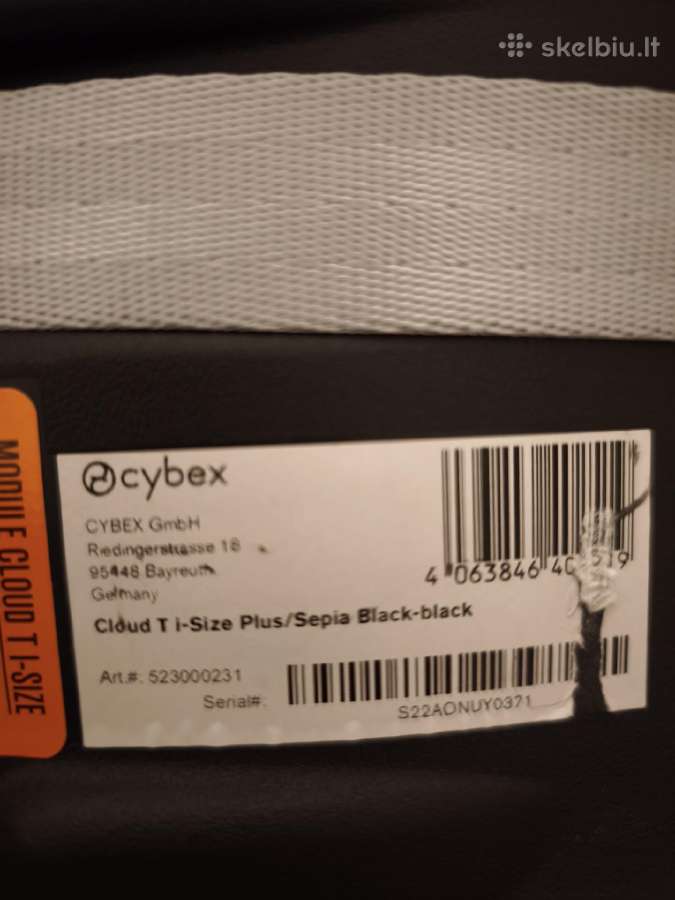 Parduodama Cybex Cloud T i-size Plus autokėdutė - nuotraukos Nr. 8