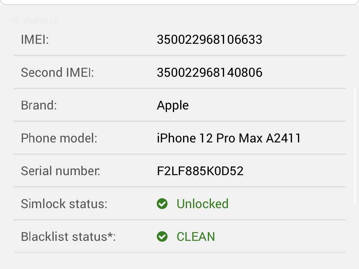 iPhone 12 Pro Max Pacific Blue 128gb - nuotraukos Nr. 9