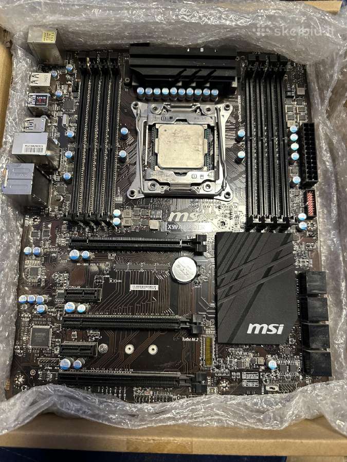 Msi X99a Raider Lga 2011-3 pagrindinė plokštė - nuotraukos Nr. 2