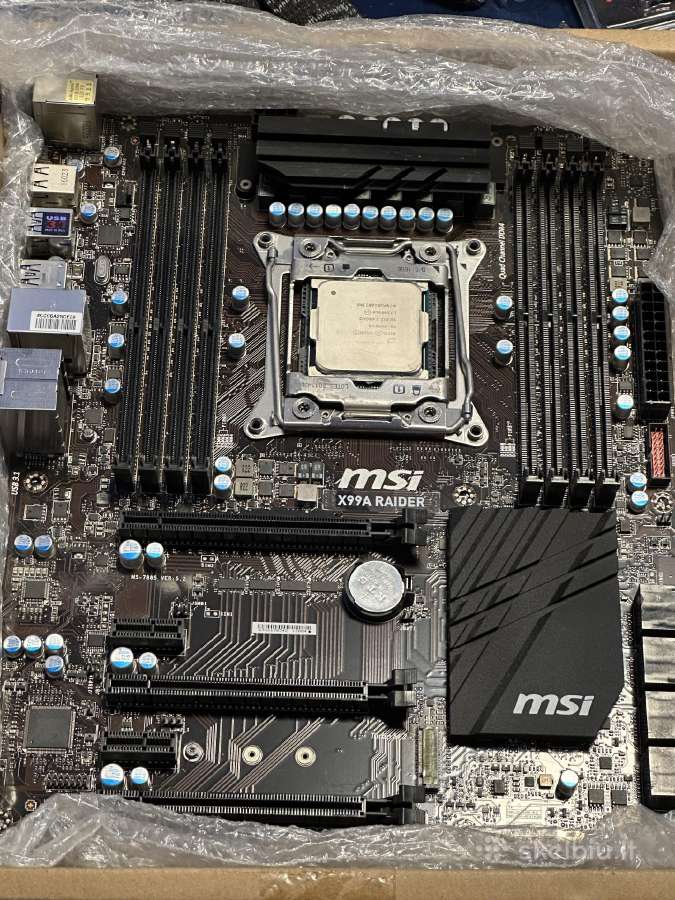 Msi X99a Raider Lga 2011-3 pagrindinė plokštė - nuotraukos Nr. 8