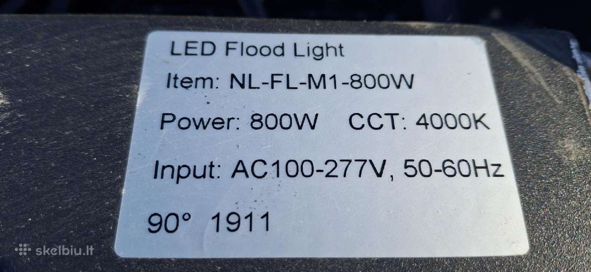 LED Šviestuvas 800w profesionalus - nuotraukos Nr. 3