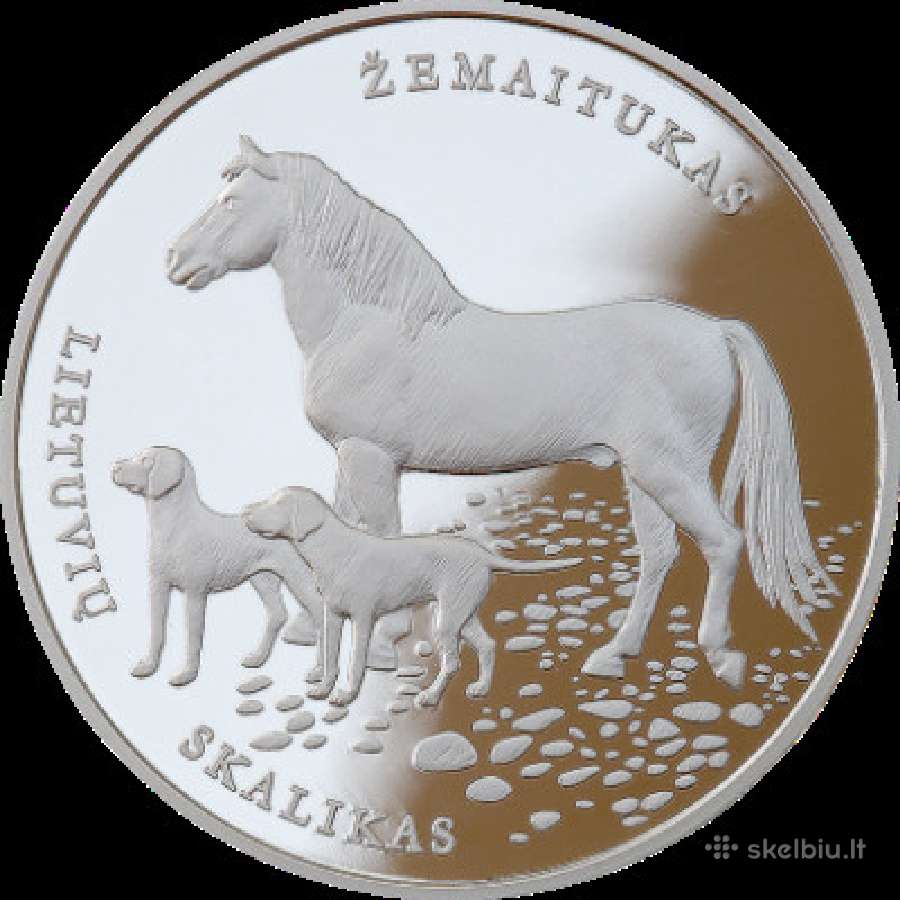 Lietuva 10 euro lietuvių skalikui ir žemaitukui