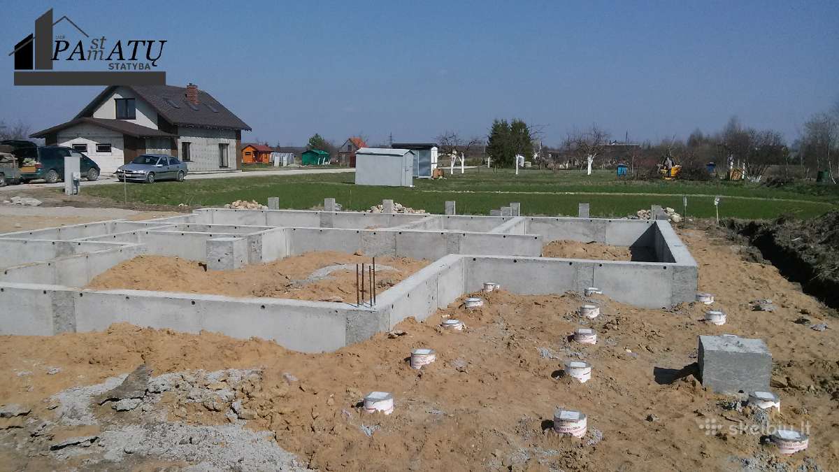 Polinių gręžtinių pamatų įrengimas - nuotraukos Nr. 12