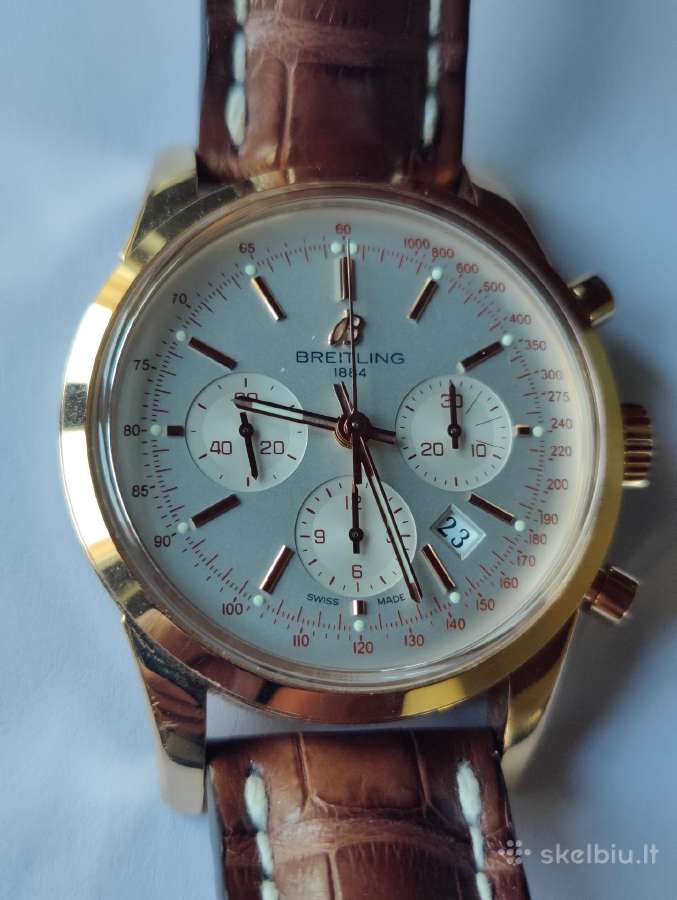 Auksinis Breitling Transocean Chronograph - nuotraukos Nr. 4