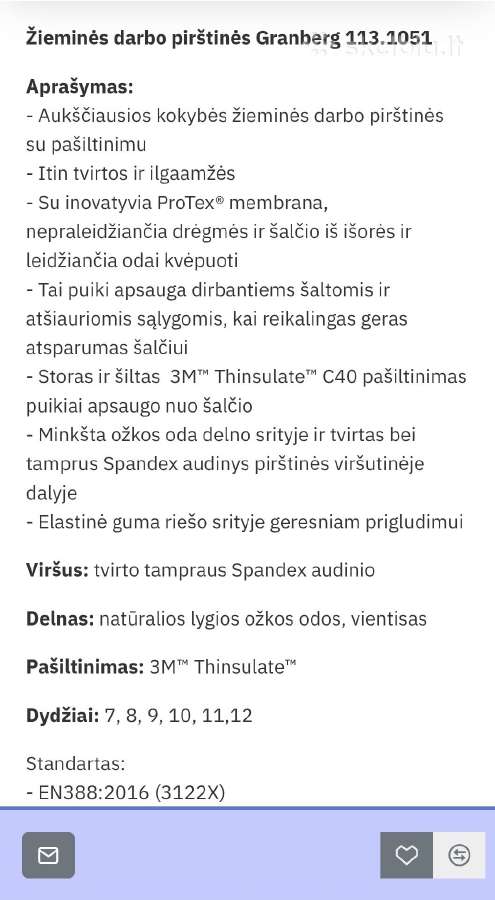 Žieminės pirštinės - nuotraukos Nr. 6