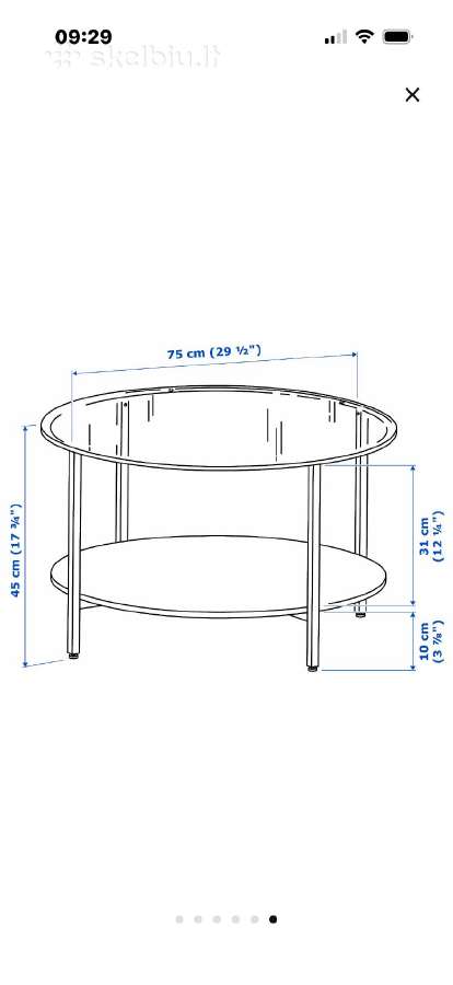 Vittsjo Ikea kavos staliukas - nuotraukos Nr. 4
