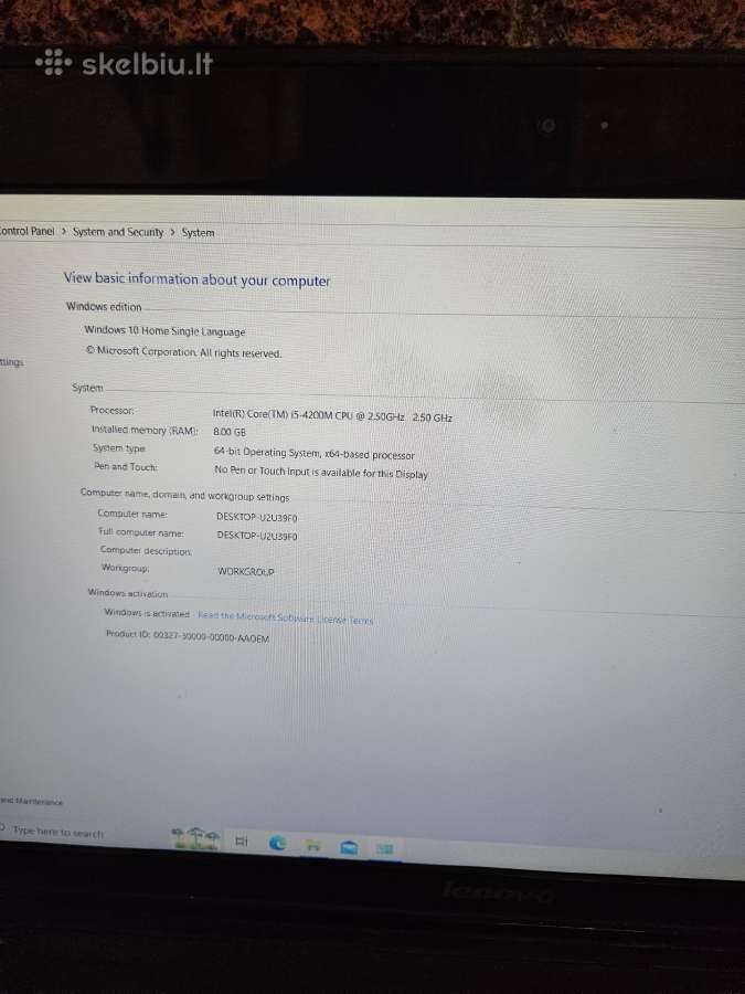 Lenovo Y510p i5 / Gaming / 8gb RAM / SSD / GT 755m - nuotraukos Nr. 3