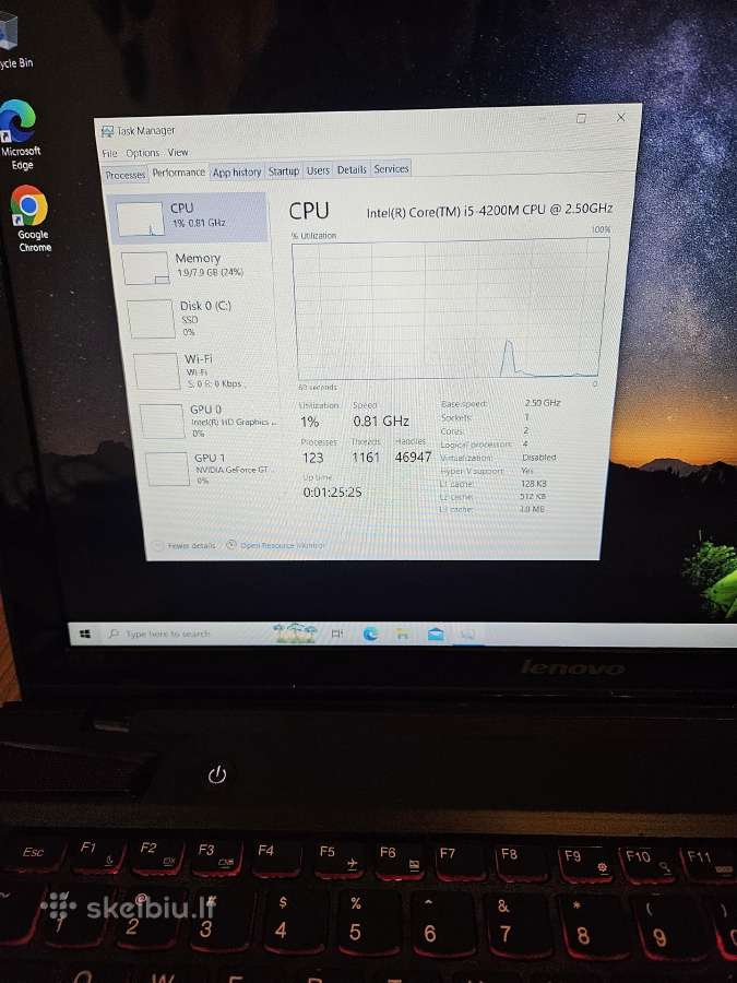 Lenovo Y510p i5 / Gaming / 8gb RAM / SSD / GT 755m - nuotraukos Nr. 4