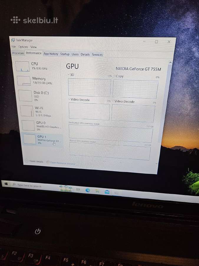 Lenovo Y510p i5 / Gaming / 8gb RAM / SSD / GT 755m - nuotraukos Nr. 6