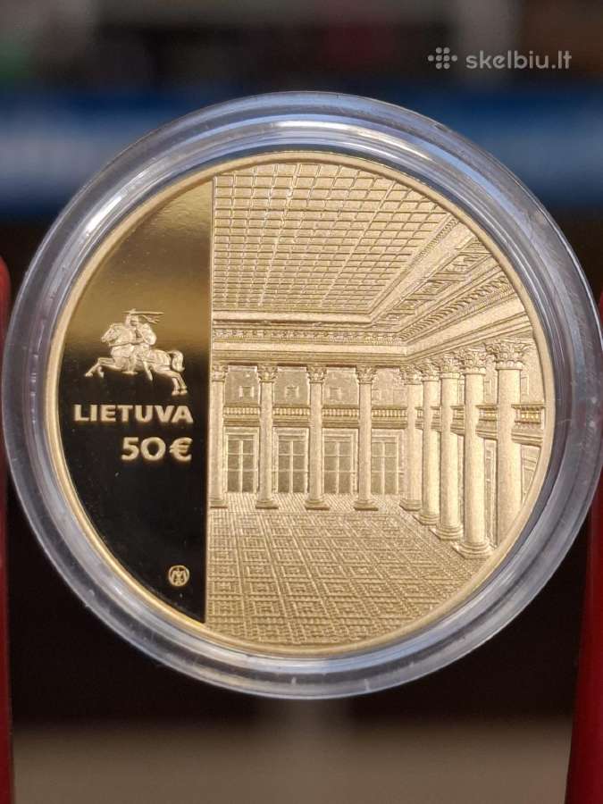 Lietuva 2021 Lietuvos bankui auksinė moneta - nuotraukos Nr. 4