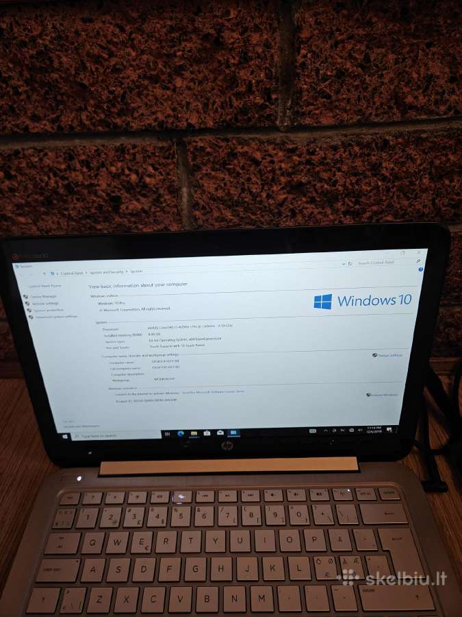 Hp Spectre 13 Ultrabook. Cpu i5. Su SSD. Liečiamas - nuotraukos Nr. 2