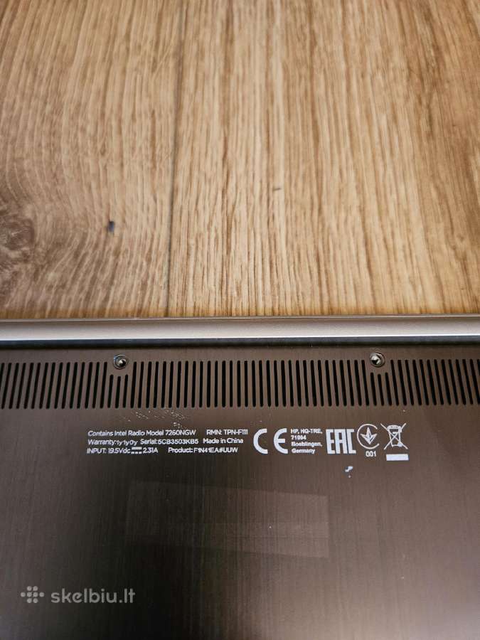Hp Spectre 13 Ultrabook. Cpu i5. Su SSD. Liečiamas - nuotraukos Nr. 7