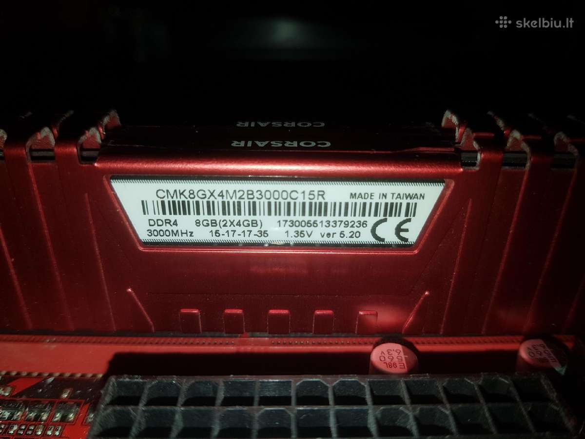 Gigabyte B450m Gaming Amd 3500x Corsair 8gb 3000 - nuotraukos Nr. 6