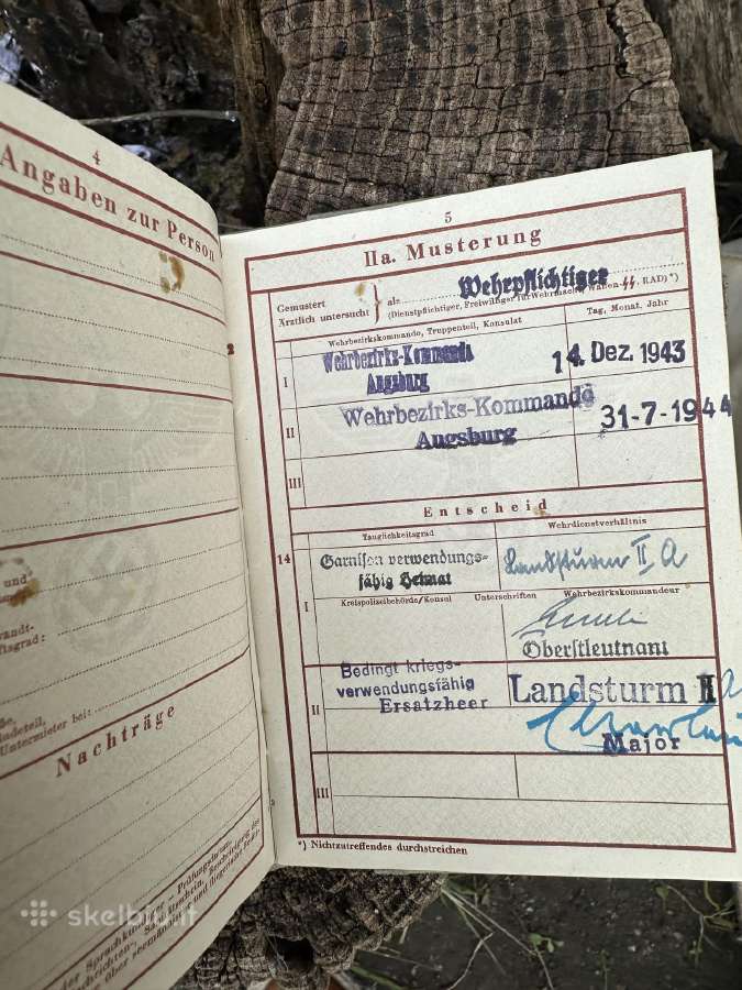 Wermachto karinis bilietas - nuotraukos Nr. 4