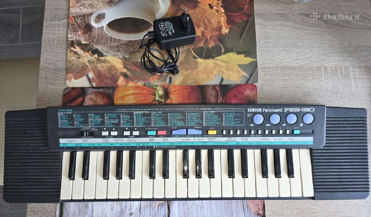 Klavišinis instrumentas Yamaha Pss - 190 - nuotraukos Nr. 2